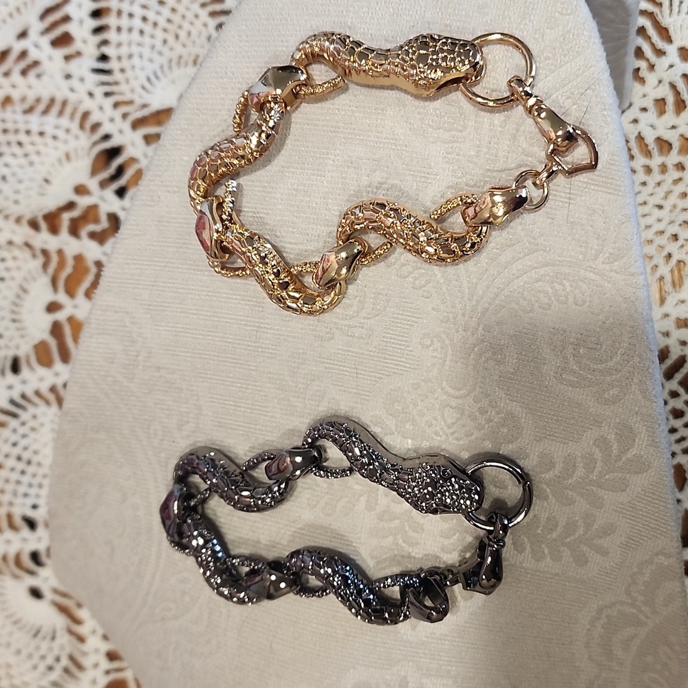 2 Snake Chain Bracelet bundle